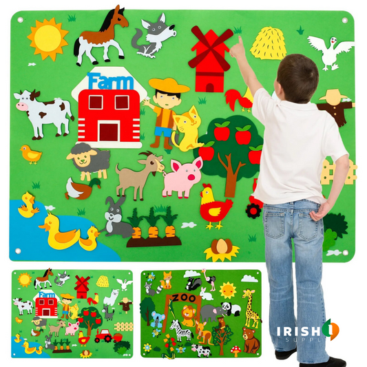 Irish Supply, FELTALES, Interactive Educational Felt Board for Storytelling Adventures