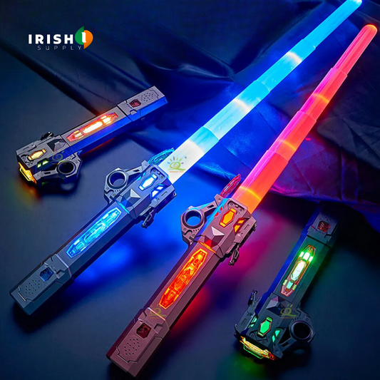 Irish Supply, RADIANTBLADE, Interactive Retractable Lightsaber, with 7 Hues of Glory