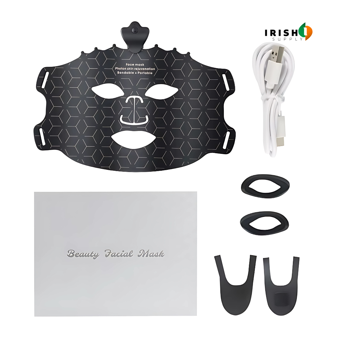 GLOWFORMA 7 LED Light Therapy Skin Rejuvenation Silicone Mask
