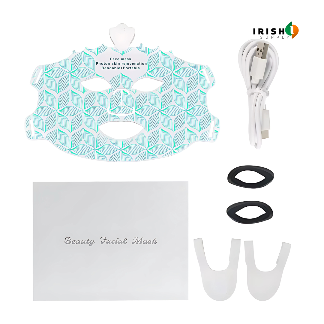 GLOWFORMA 7 LED Light Therapy Skin Rejuvenation Silicone Mask