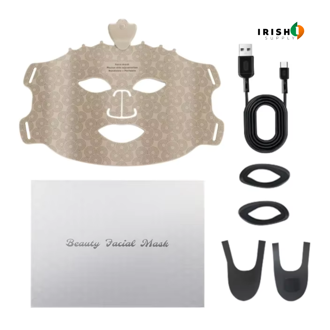 GLOWFORMA 7 LED Light Therapy Skin Rejuvenation Silicone Mask