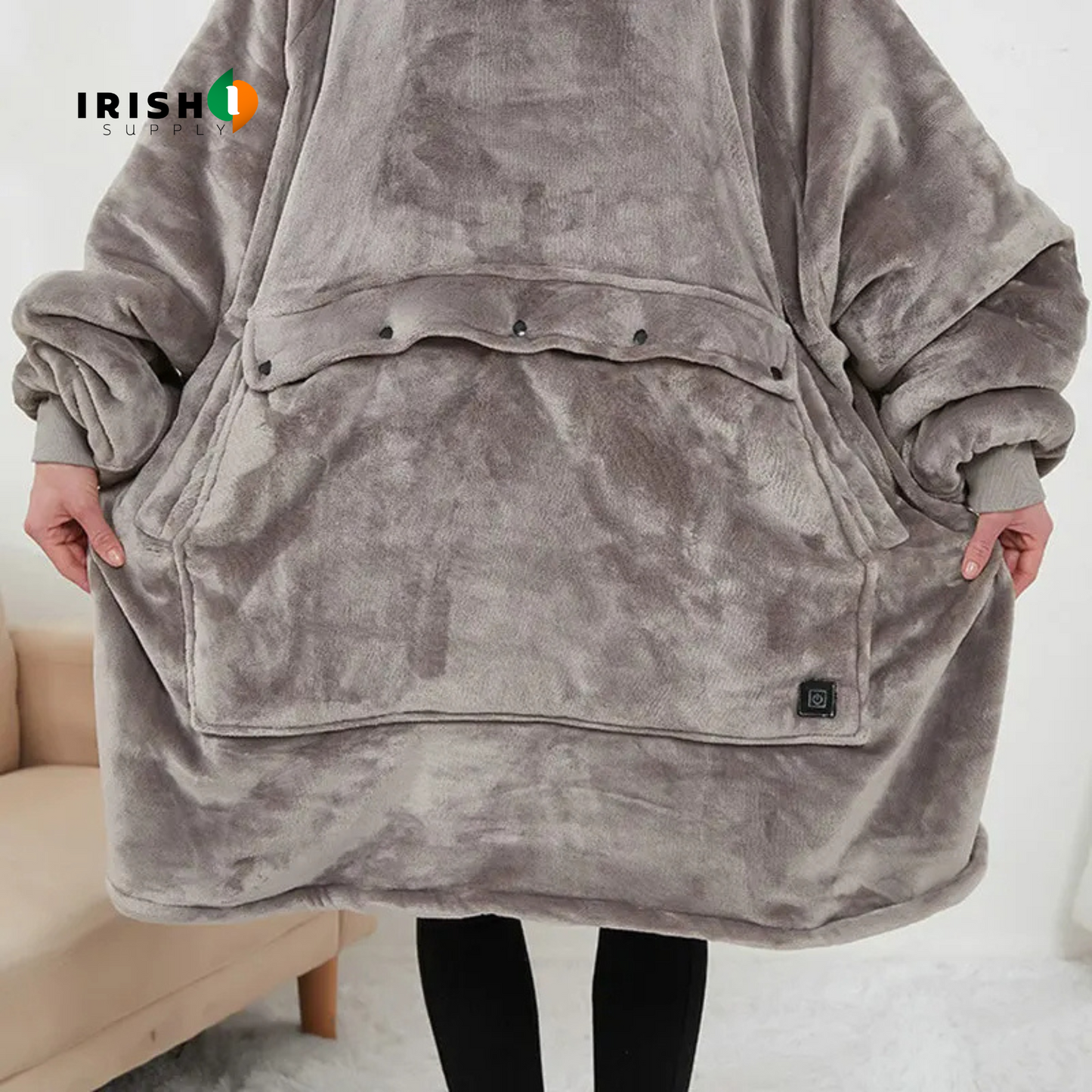 HEATHEAVEN Oversized Fleece Heated Hoodie