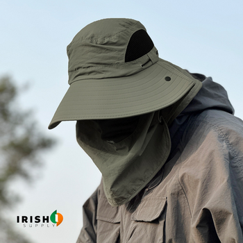 Irish Supply, SUNGUARD, Fishing and Hiking Hat with Neck Flap