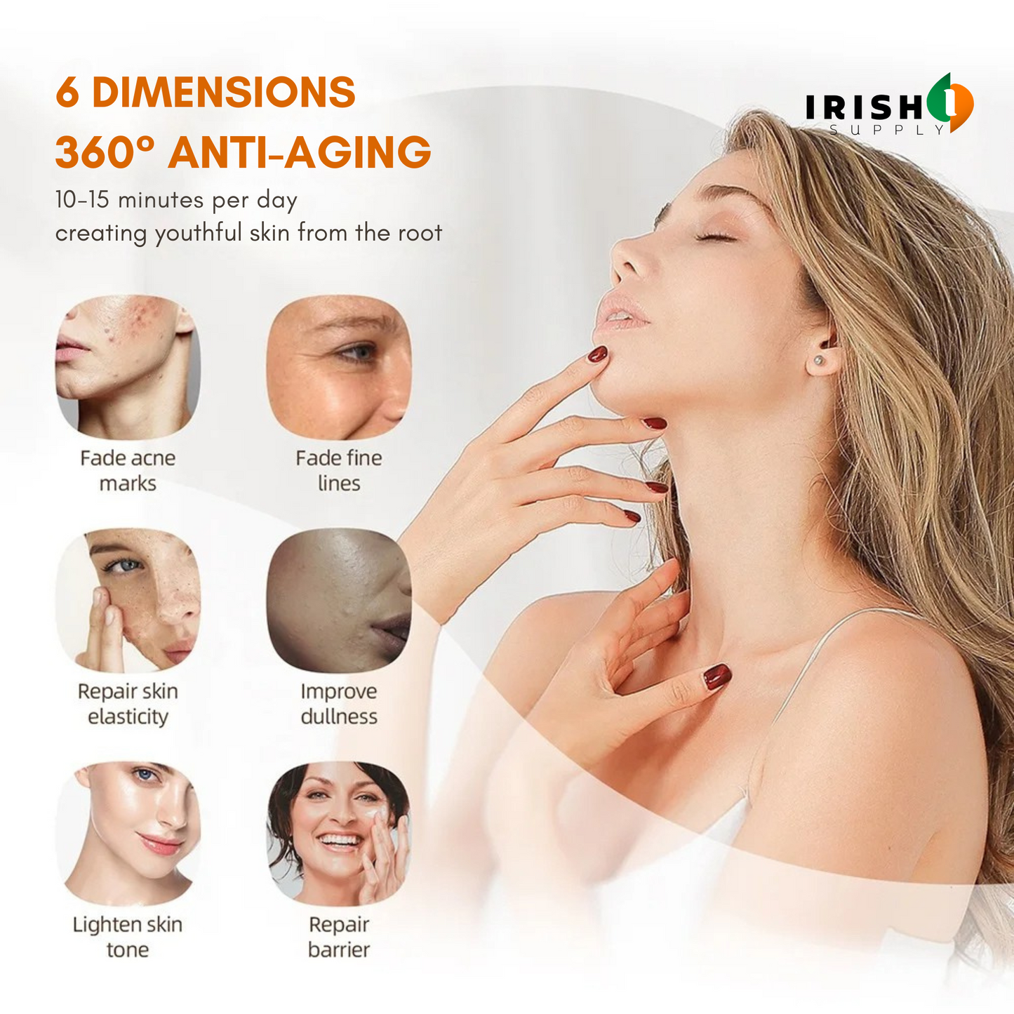 GLOWFORMA 7 LED Light Therapy Skin Rejuvenation Silicone Mask
