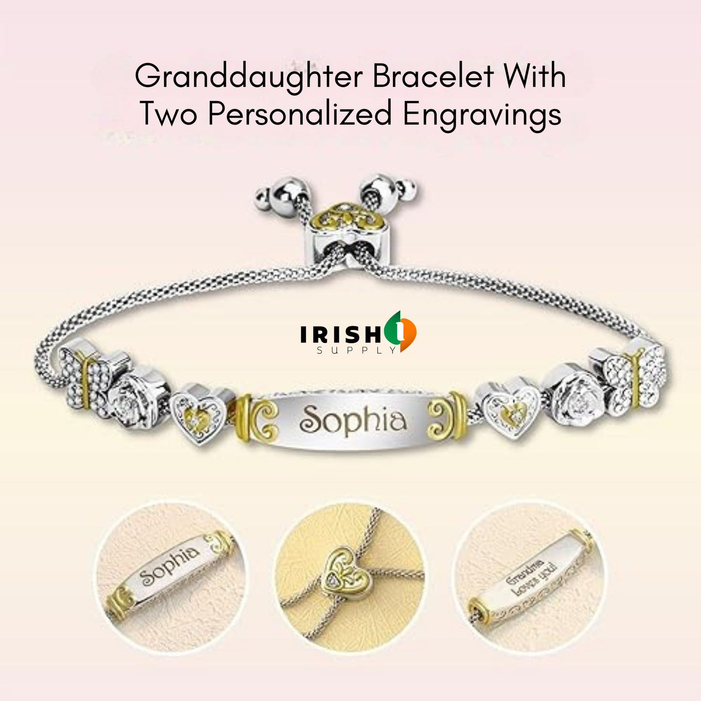 ENGRAVIA Personalized Engraved Bar Bracelet