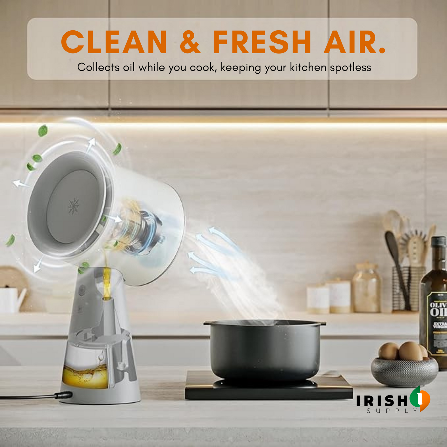 HEATWAVE Mini Portable Desktop Kitchen Ventilator