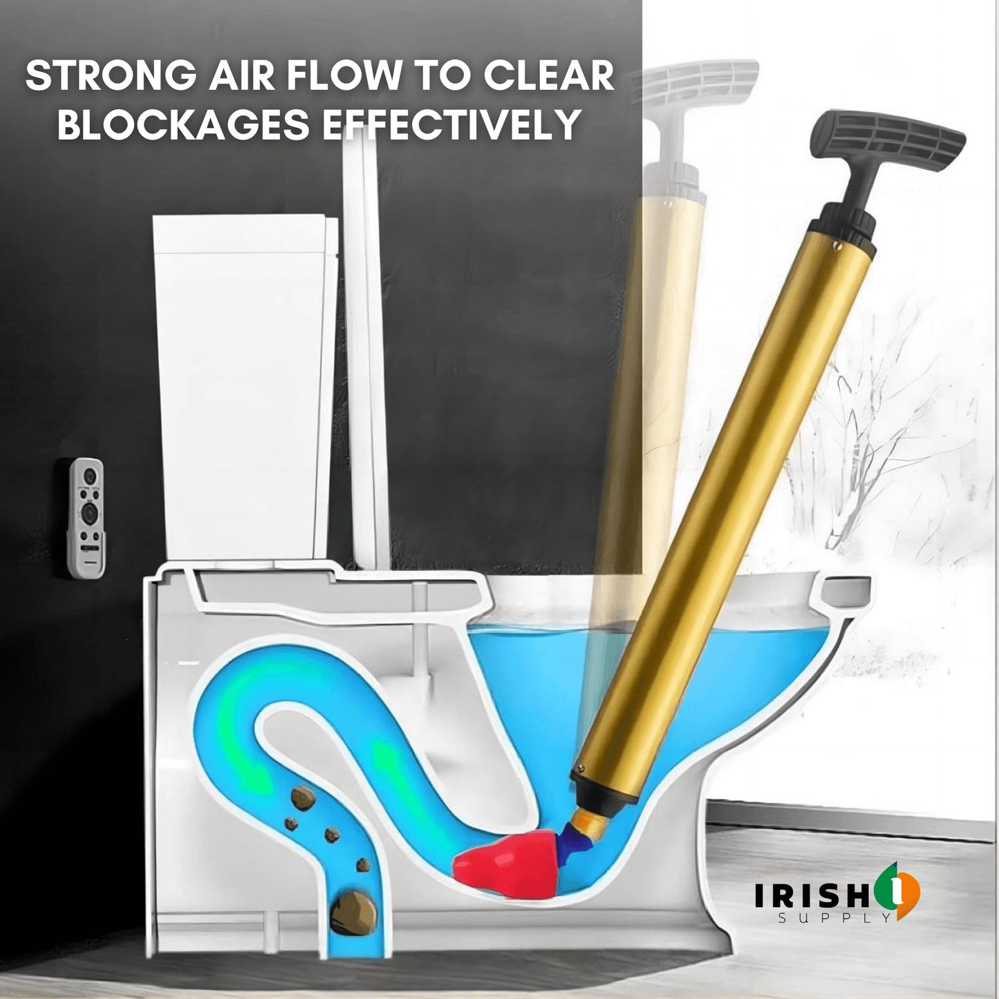 CLOGCRUSHER Clogged Plunger