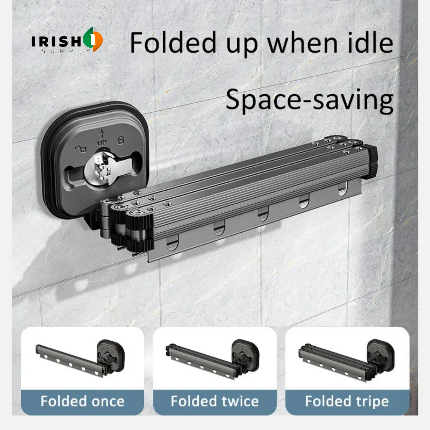 HANGWISE Wall Mount Clothes Drying Rack