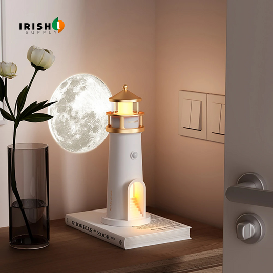 LUMASPHERE Moon Projection Lighthouse Ambient Night Light