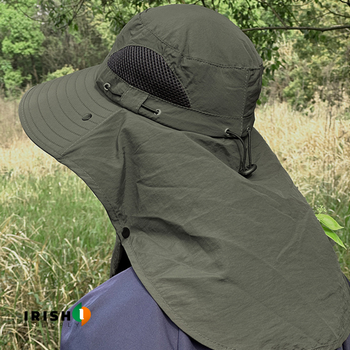 Irish Supply, SUNGUARD, Fishing and Hiking Hat with Neck FlapIrish Supply, SUNGUARD, Fishing and Hiking Hat with Neck Flap