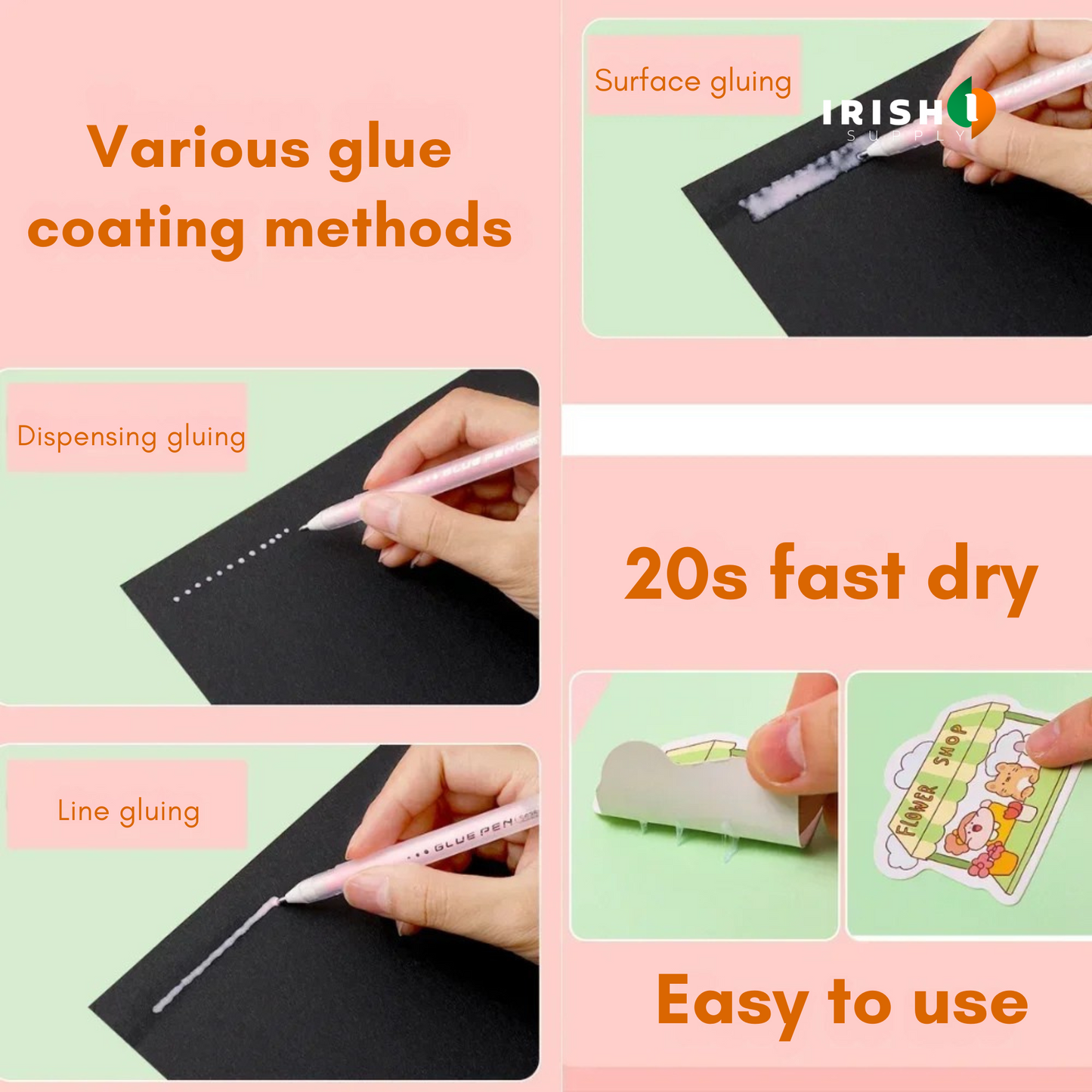 STICKRPO 6pcs Quick Dry Glue Pens