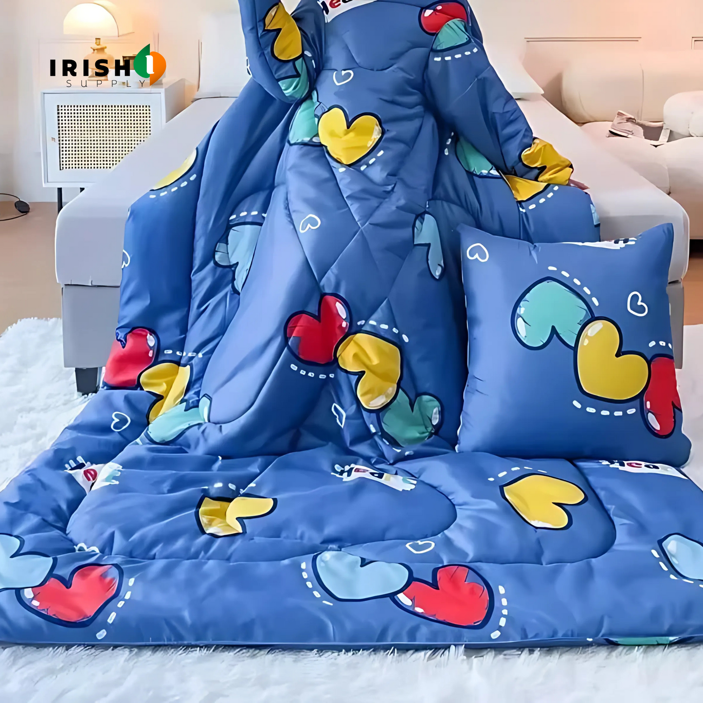 WARMNEST Plush Wearable Sofa Blanket