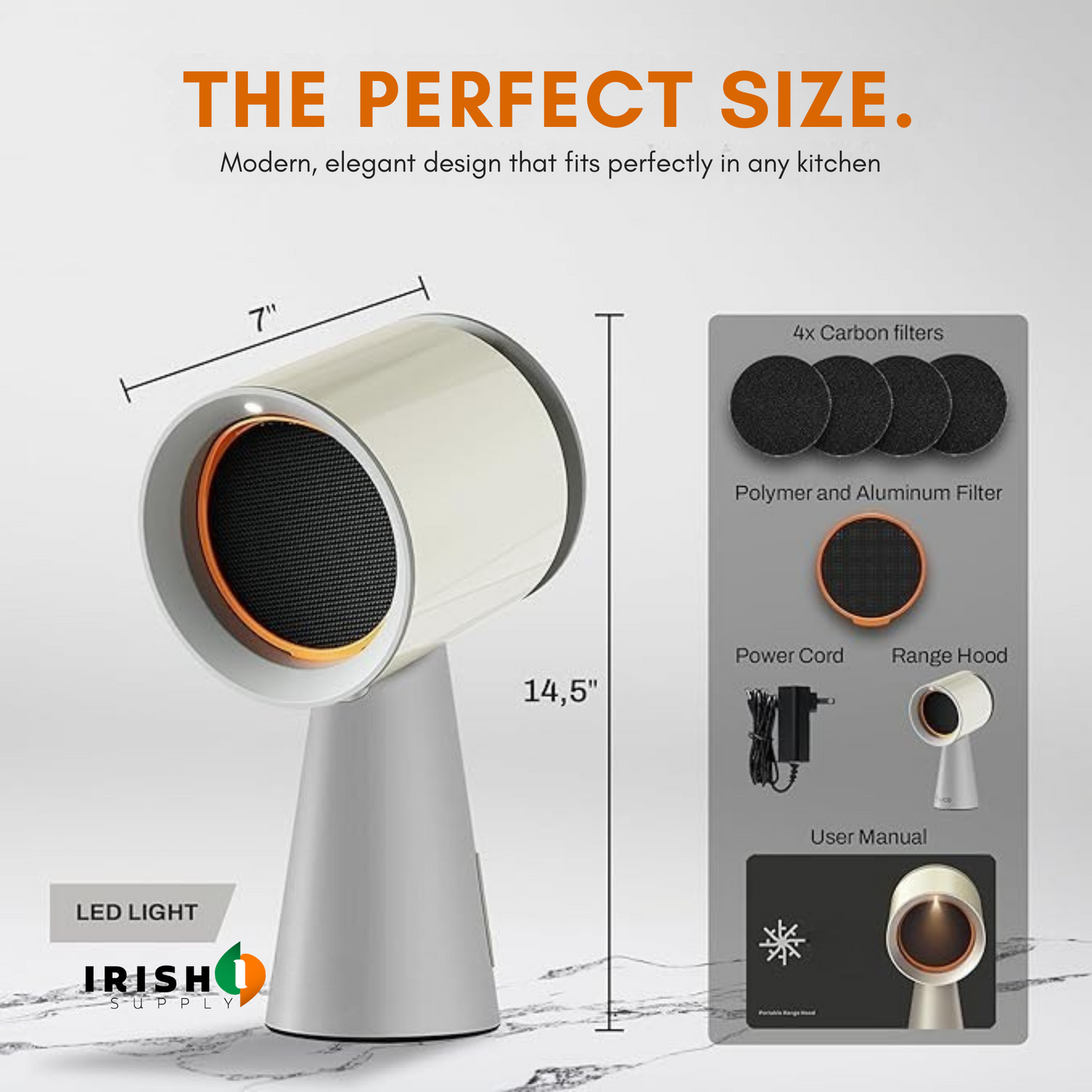 HEATWAVE Mini Portable Desktop Kitchen Ventilator