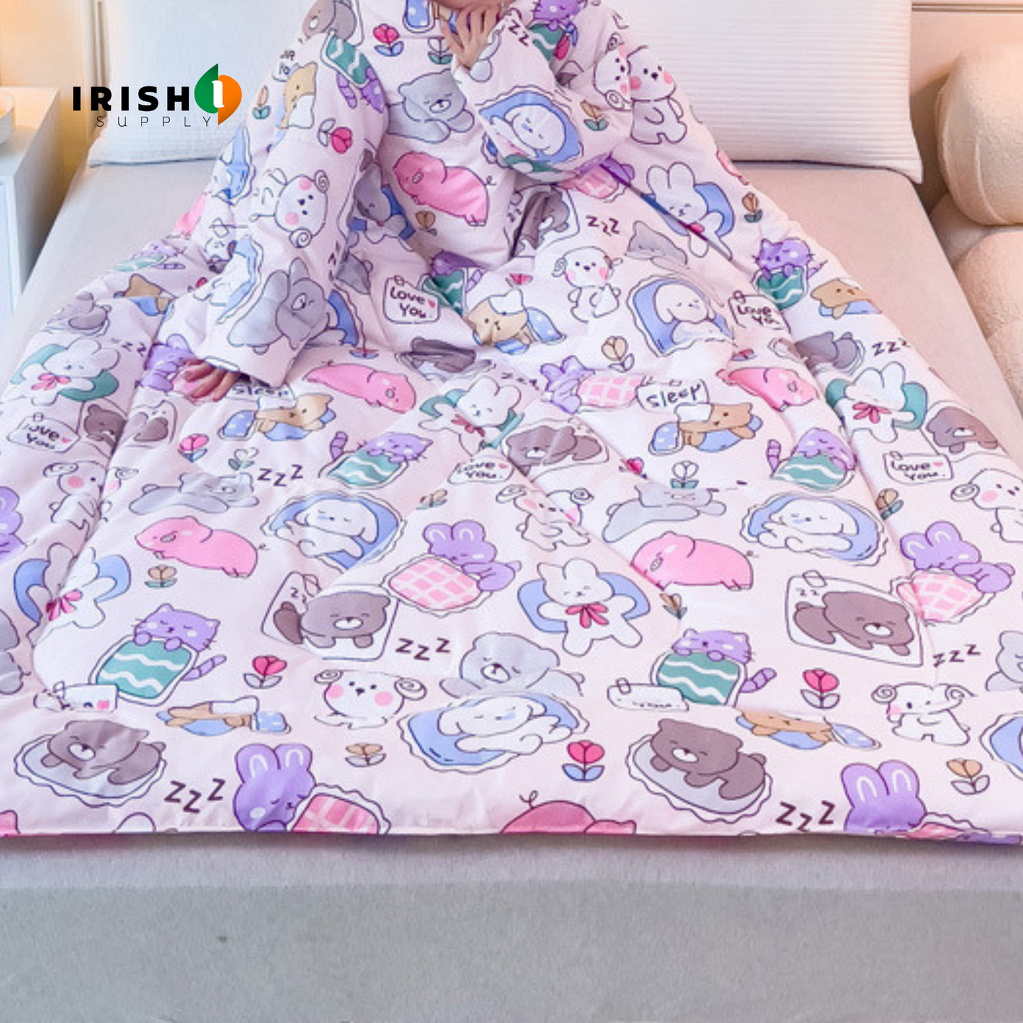 WARMNEST Plush Wearable Sofa Blanket