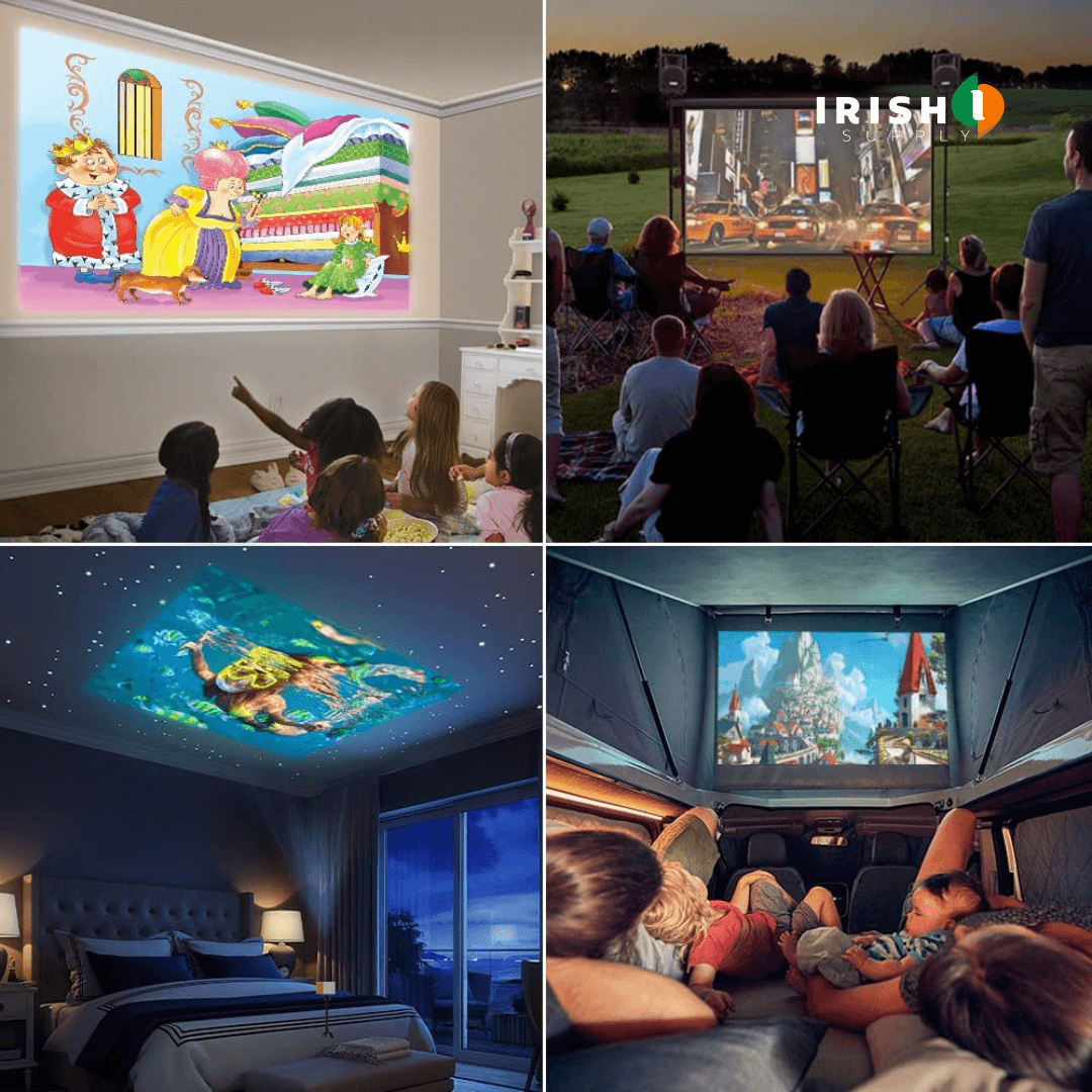 Irish Supply, PRISTINE Mini Projector 1080p