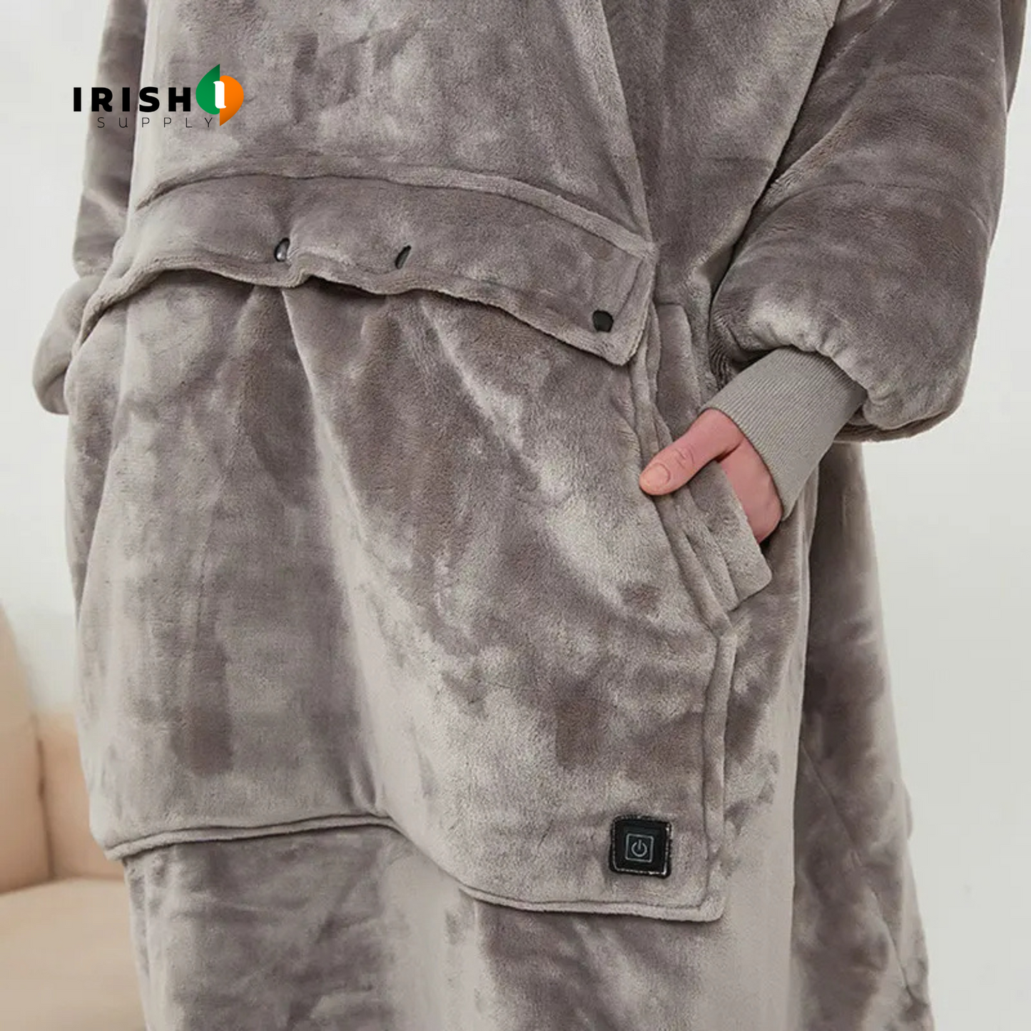 HEATHEAVEN Oversized Fleece Heated Hoodie