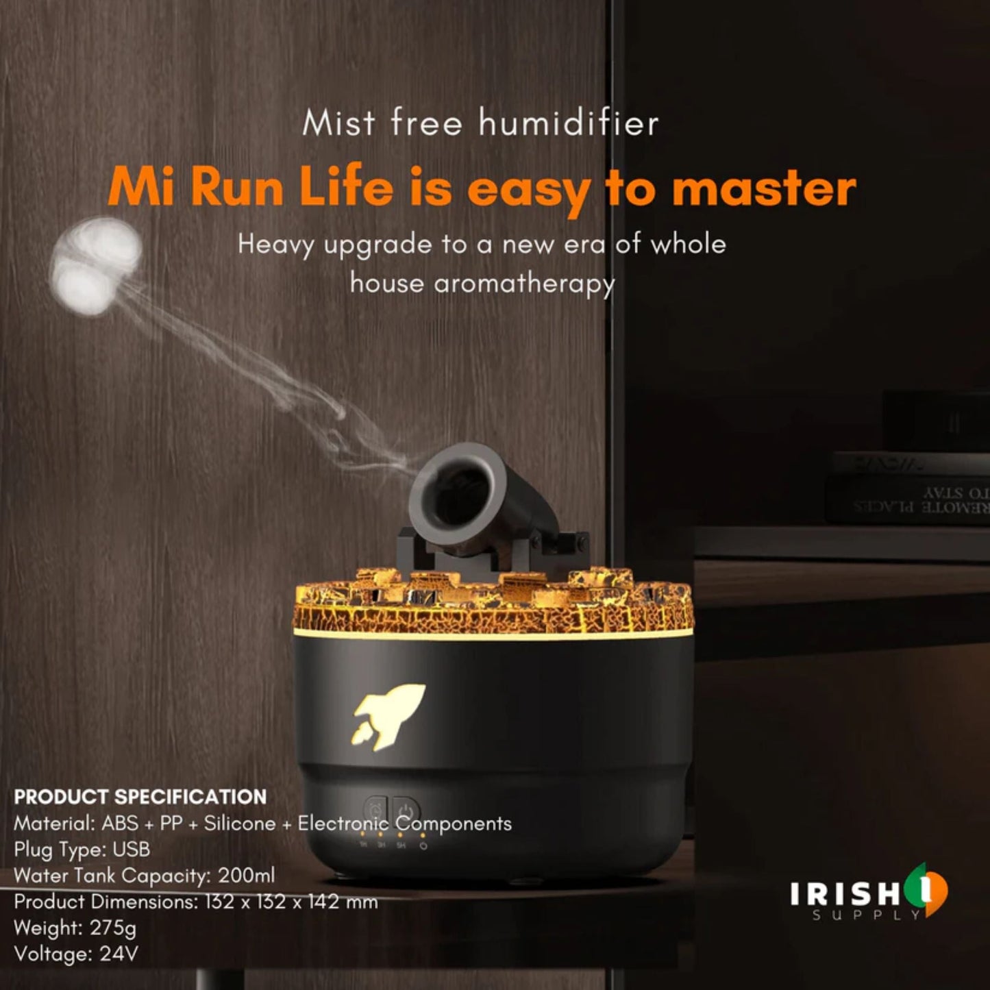 FLAMEAURA Aromatic Fire Illusion Diffuser