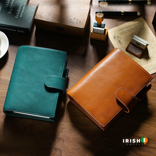 ORGANIX Leather Journey Sketchbook & Personal Ring Planner