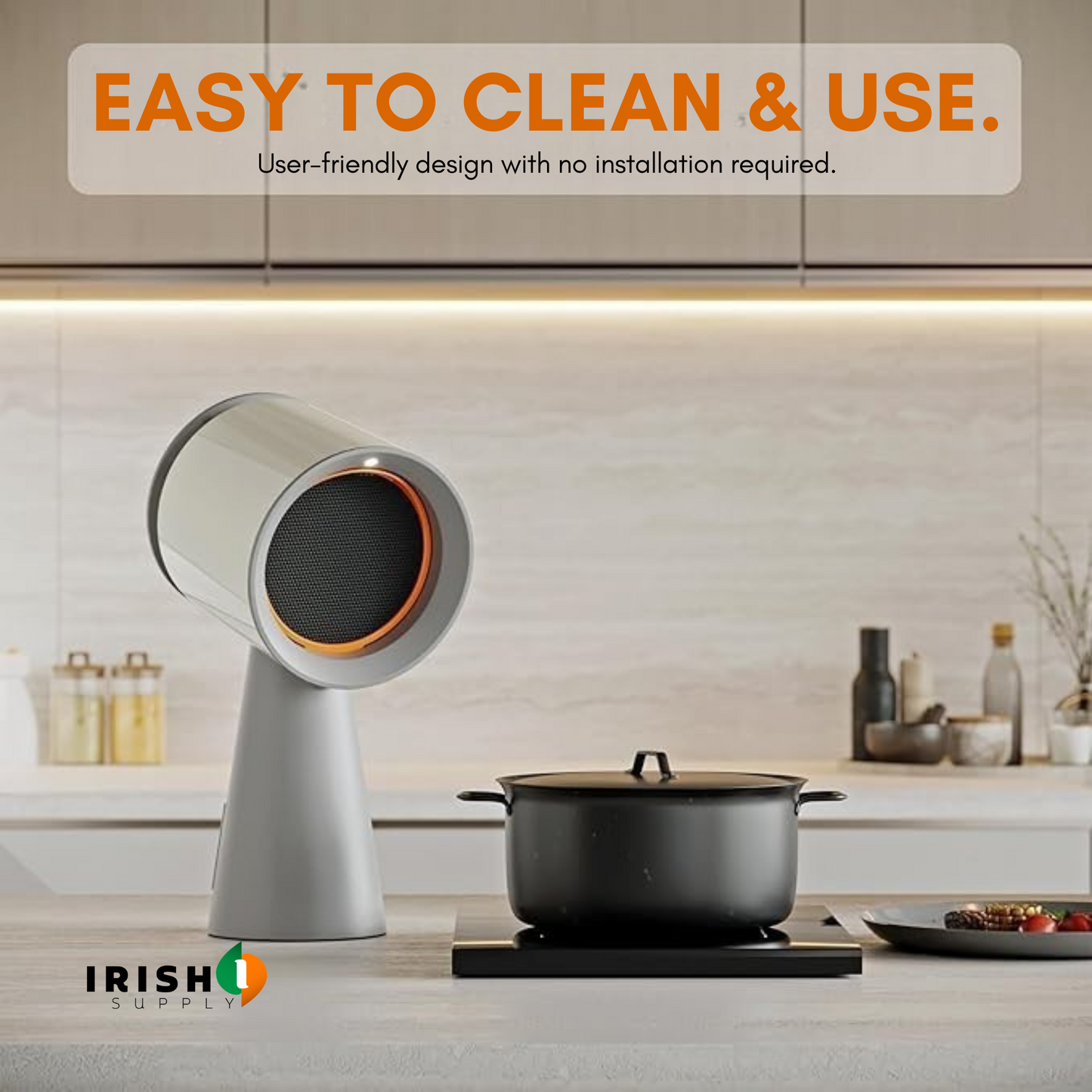 HEATWAVE Mini Portable Desktop Kitchen Ventilator