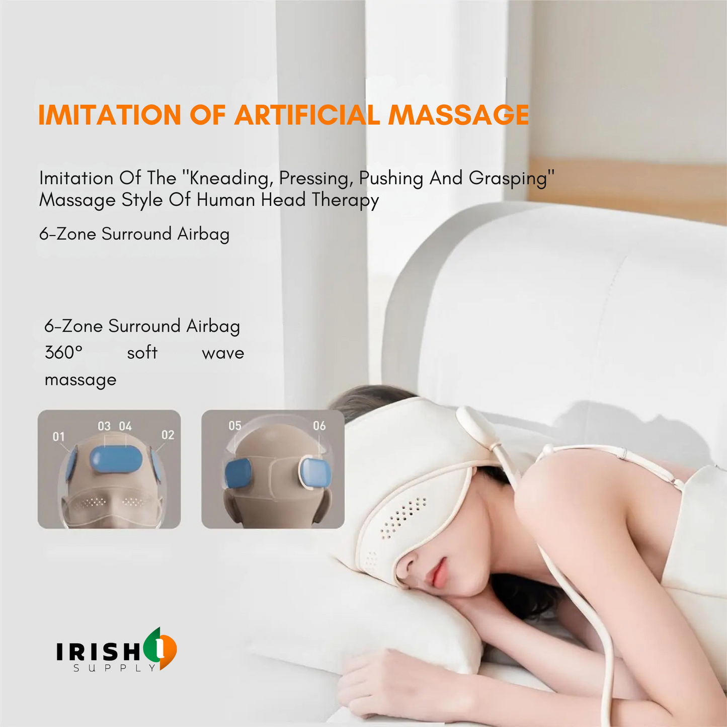 VITAPRESS Graphene Heating Air Pressure Head Massager