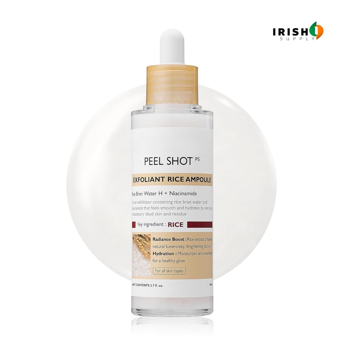 PEELSHOT Exfoliator White Rice Ampoule (80mL)