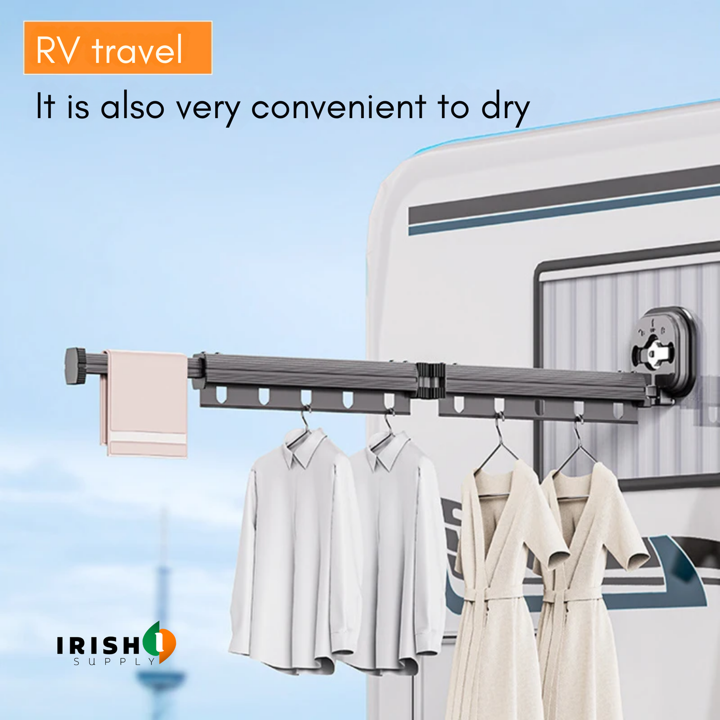 HANGWISE Wall Mount Clothes Drying Rack