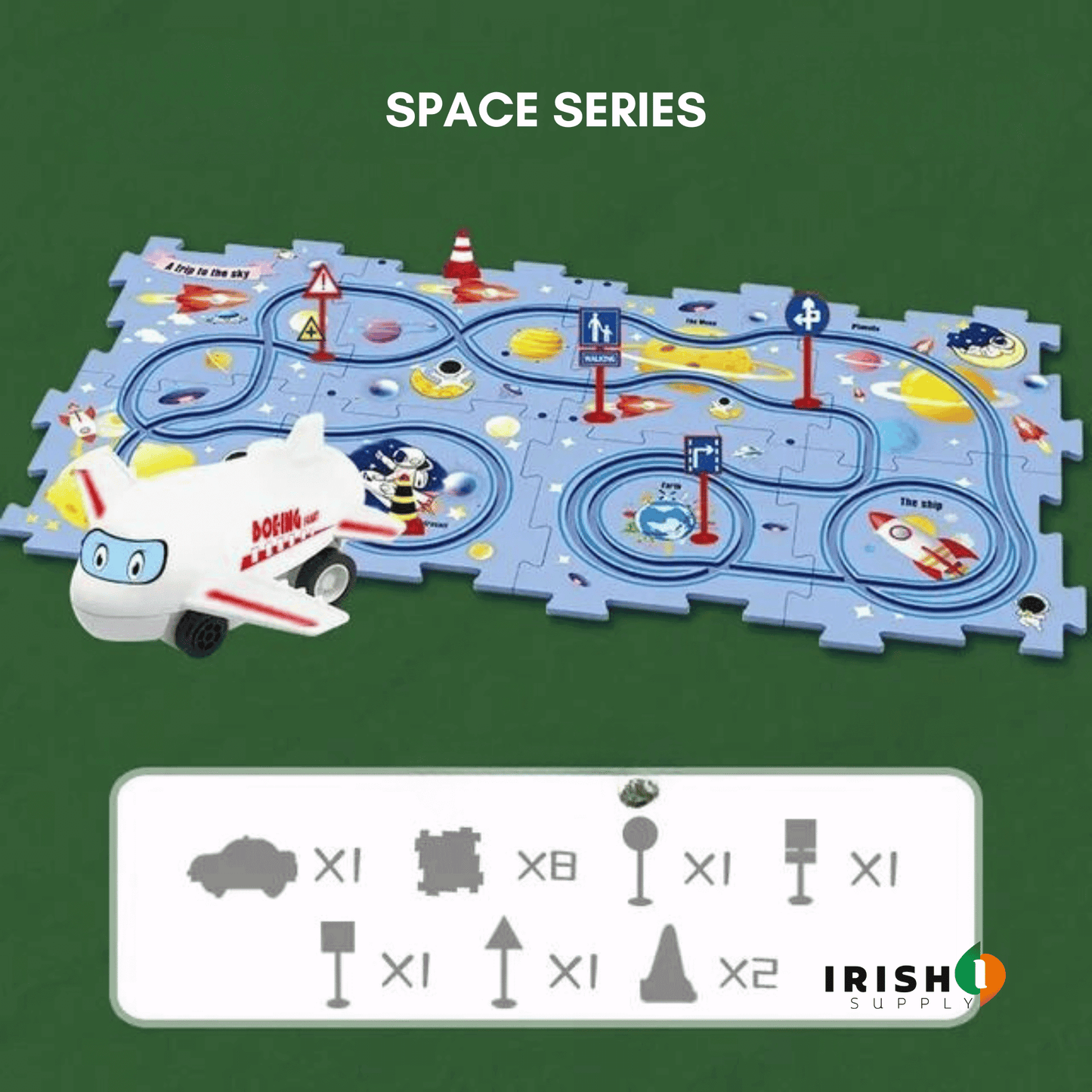 TRAMCRAFT Kids Car Track Set