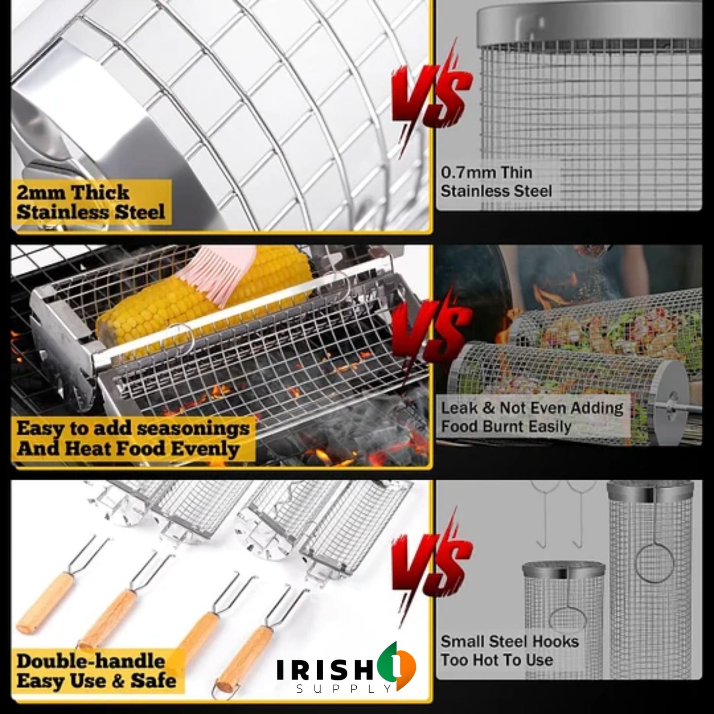 GRILLCORE 360° Rotating BBQ Rack