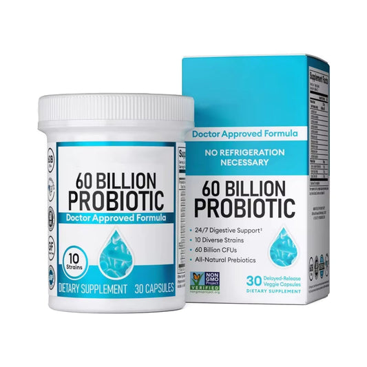 BIOCORE 60 Billion CFU Probiotic with Prebiotics (30 Capsules)