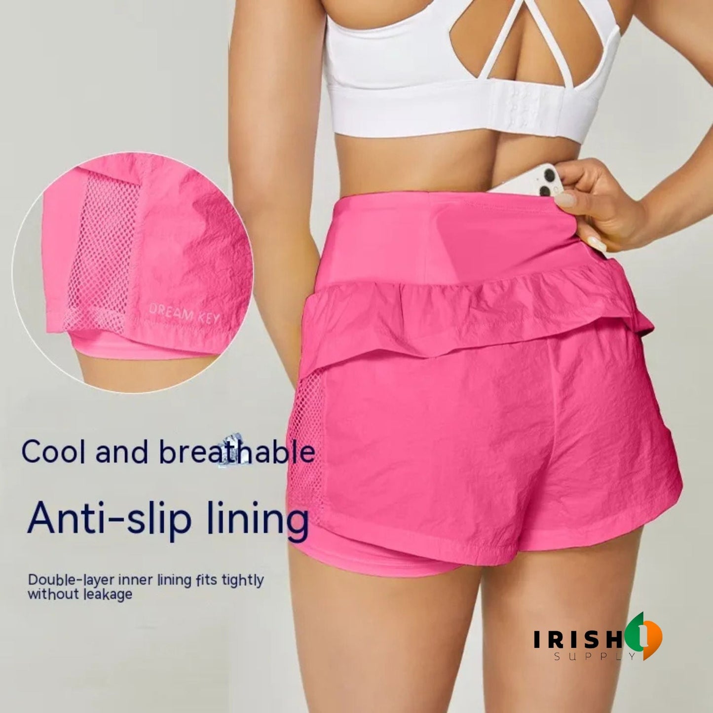 STRIDELLE Women's 2-in-1 Sports Shorts