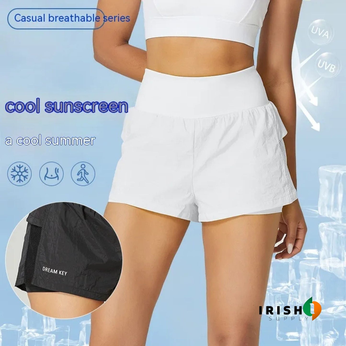 STRIDELLE Women's 2-in-1 Sports Shorts