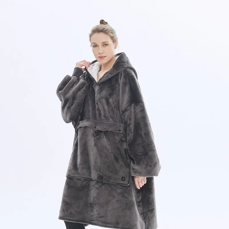 HEATHEAVEN Oversized Fleece Heated Hoodie